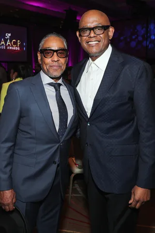 Actors Giancarlo Esposito and Forest Whitaker. - (Photo: Gip III/Courtesy of the NAACP)