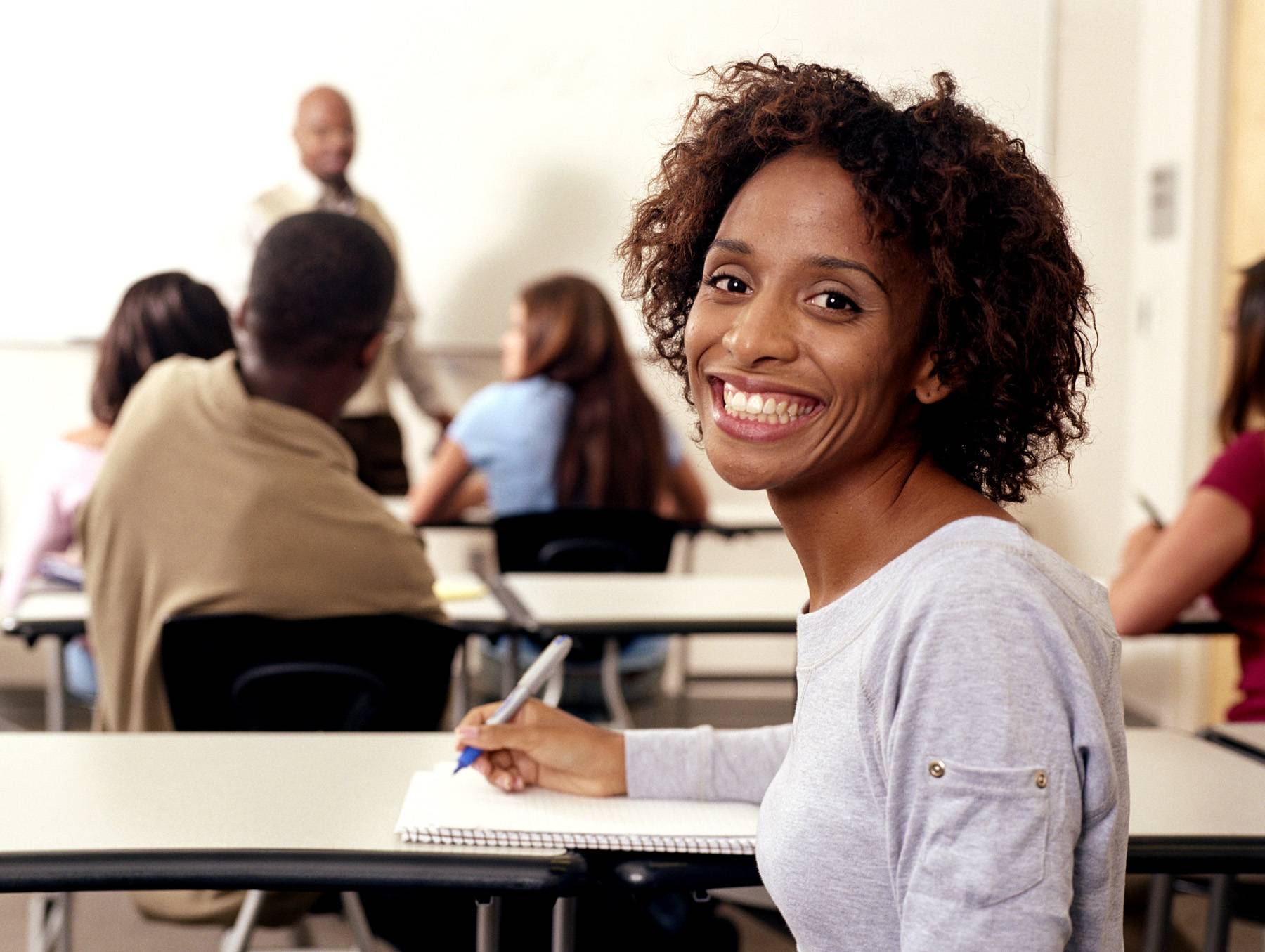 woman in classroom