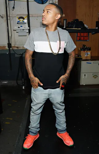 Side Profile - Host Bow Wow poses backstage giving a little side profile action.&nbsp;(Photo by Cindy Ord/BET/Getty Images for BET)