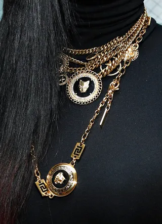 Chain Chain Chain - Fantasia's bling is glistening. We love it!  (Photo by Cindy Ord/BET/Getty Images for BET)