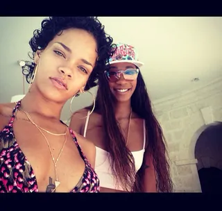 Rihanna and Melissa Forde - Photographer and longtime friend Melissa Forde is regularly by Rihanna's side (the two are said to have grown-up together in Barbados). The "Diamonds" singer often uses #MTFPhotography when shouting out Forde's work on social media.  (Photo: instagram/badgalriri)
