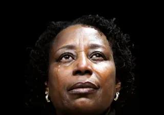 True Believer - A supporter is moved to tears as Obama speaks at a campaign event at the University of Illinois at Chicago in January.  (Photo: JEWEL SAMAD/AFP/Getty Images)