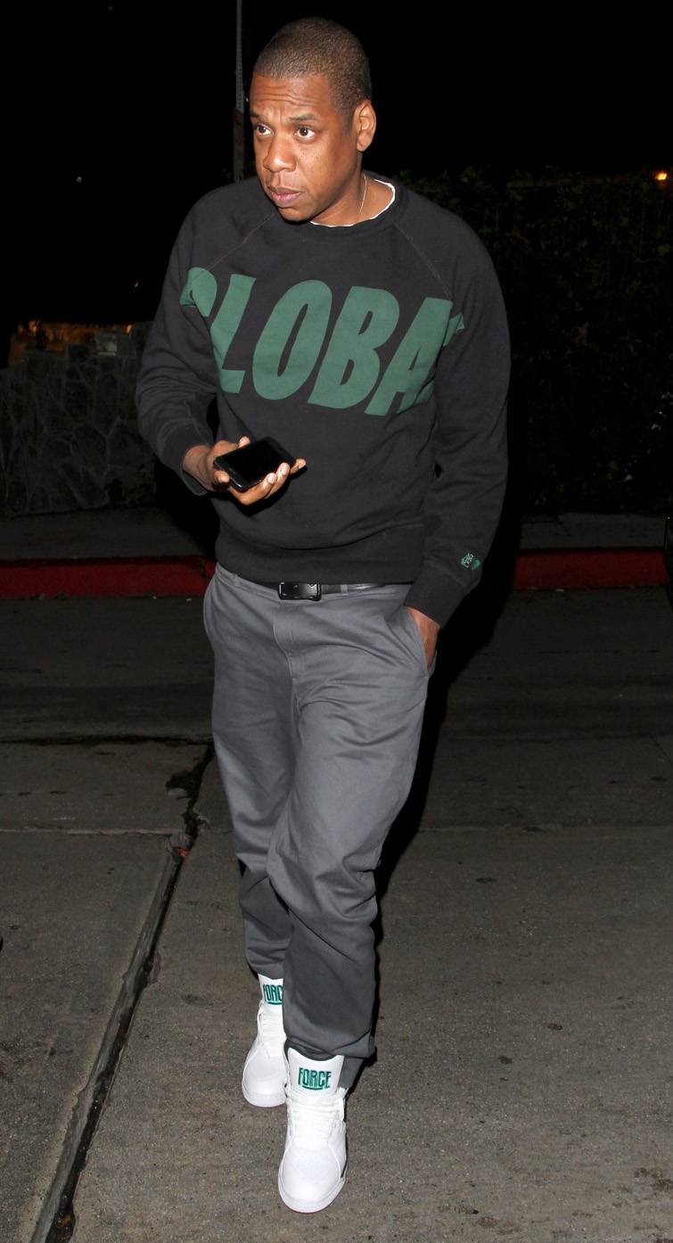 Jay-Z Out and About Hollywood Chateau Marmont