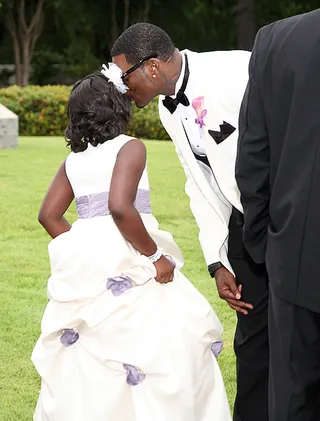 Little Miss Memphitz - Memphitz's daughter looks like a little princess in her gorgeous silk and tafeta gown. (Photo: Cornell Wheeler)