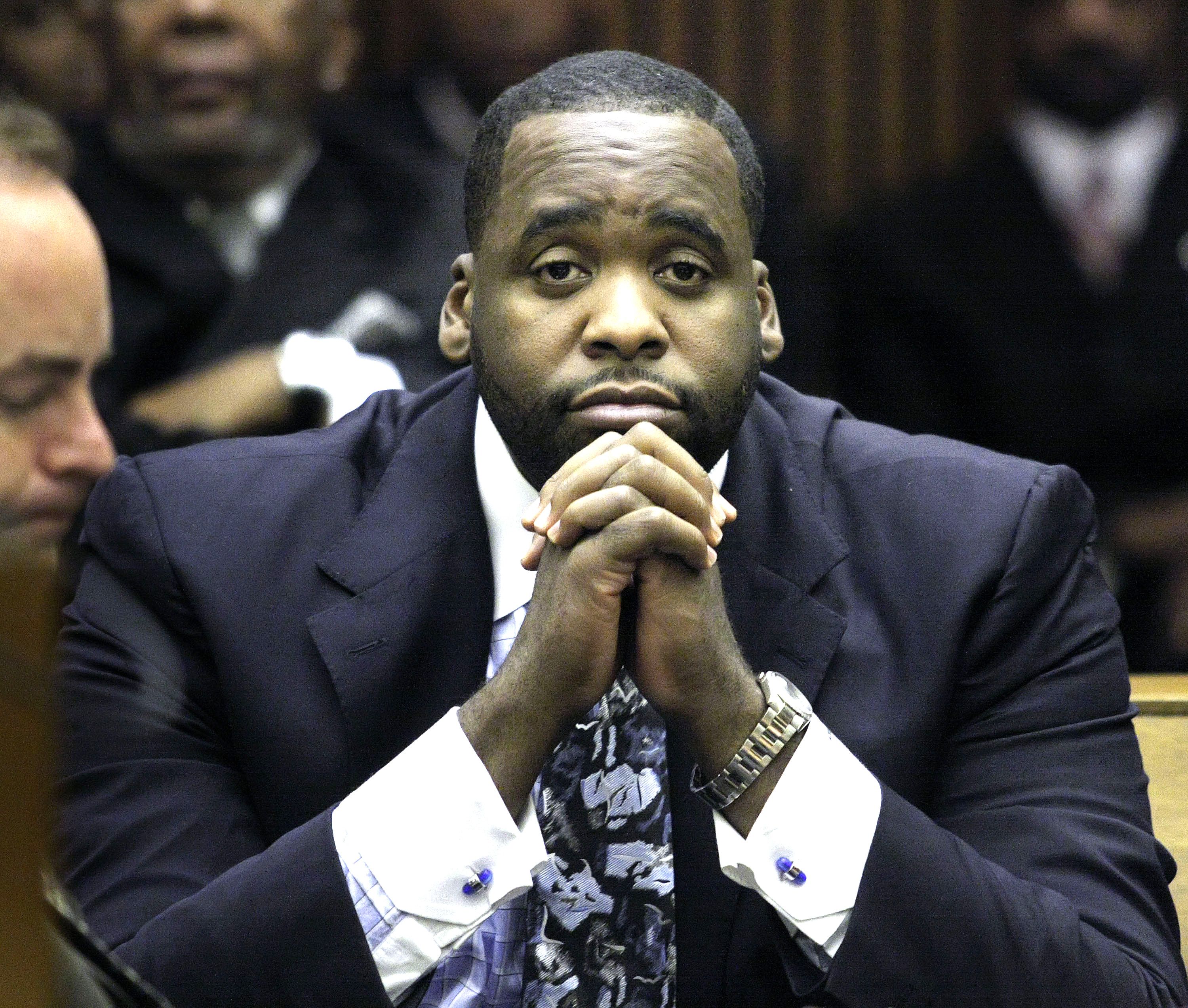 Kwame Kilpatrick - The affair that Kwame Kilpatrick had with his chief of staff wasn’t the scandal that ended his time as Detroit’s mayor. His guilt in a federal racketeering scheme did. Kilpatrick’s tawdry sex-filled texts brought joy to comedians nationwide and alternately titillated and depressed Motor City residents. (Photo: Bill Pugliano/Getty Images)