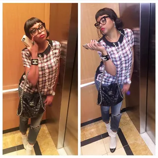 Taraji P. Henson - Mix in one part Cookie and one part Taraji and you get a look like this! Love it.(Photo: Taraji P Henson via Instagram)