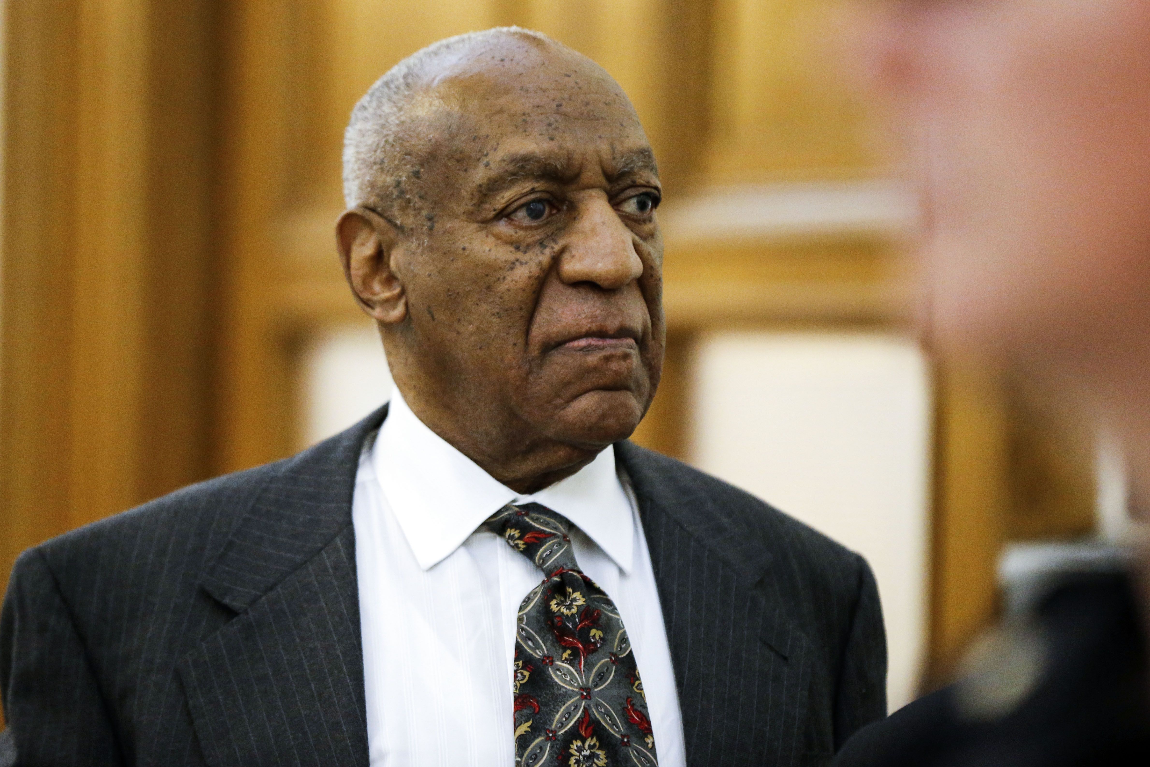 NORRISTOWN, PA - MAY 24:  Bill Cosby departs the Montgomery County Courthouse after a preliminary hearing, May 24, 2016, in Norristown, Pennsylvania.  Cosby was ordered to stand trial on sexual assault charges after a hearing that hinged on a decade-old police report. (Photo by Matt Rourke-Pool/Getty Images)