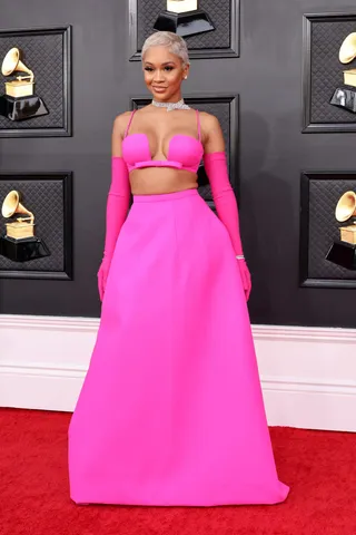 Saweetie at 64th Annual Grammy Awards