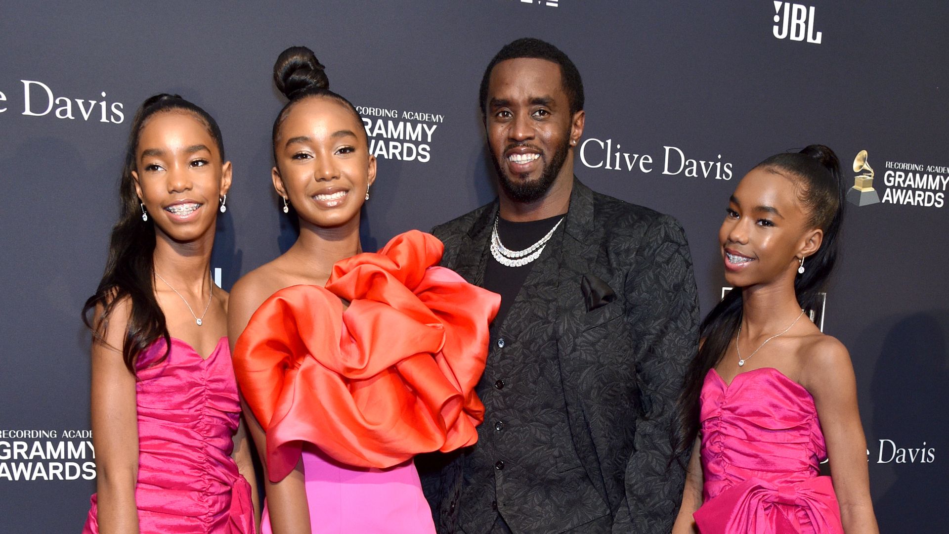 D'Lila Star Combs, Chance Combs, Honoree Sean "Diddy" Combs and Jessie James Combs attends the Pre-GRAMMY Gala and GRAMMY Salute to Industry Icons Honoring Sean "Diddy" Combs on January 25, 2020 in Beverly Hills, California. 