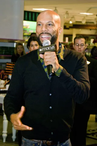 Homecoming\r - Common, in his hometown of Chicago, signs copies of his new autobiography, One Day It'll All Make Sense, for fans at Macy's State Street. (Photo: C.M. Wiggins/WENN.com)