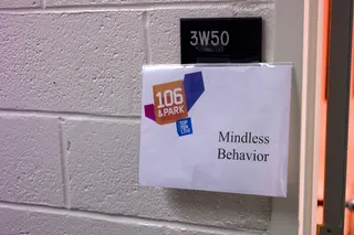 Right This Way Folks - Dressing room and backstage at BET's 106 and Park (Photo: John Ricard/BET)