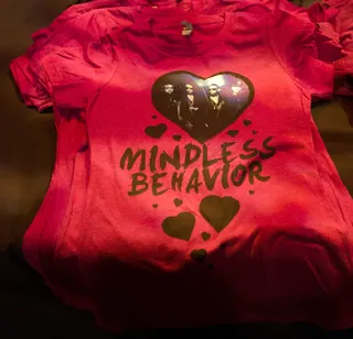 Mindless Behavior Everything! - Fan shows off their Mindless Behavior t-shirt at BET's 106 &amp; Park.(Photo: John Ricard/BET)