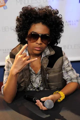 Princeton\r - Mindless Behavior's P has curls for days at BET's 106 &amp; Park.\r(Photo: John Ricard/BET)