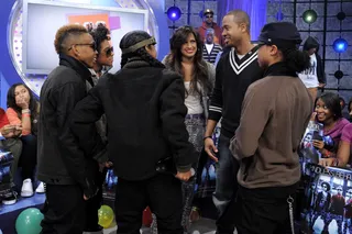 Chattin' with Mindless Behavior - Mindless Behavior catch up with Rocsi and Terrence at BET's 106 &amp; Park. (Photo: John Ricard/BET)
