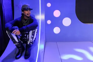 Who's Next - Roc Royal of Mindless Behavior on standby during soundcheck at BET's 106 and Park (Photo: John Ricard/BET)