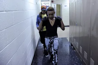 I Was Born Ready\r - Mindless Behavior gets ready to take the stage at BET's 106 and Park (Photo: John Ricard/BET)