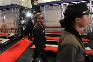 Pre Show Jitters - Mindless Behavior heading to soundcheck at BET's 106 and Park (Photo: John Ricard/BET)
