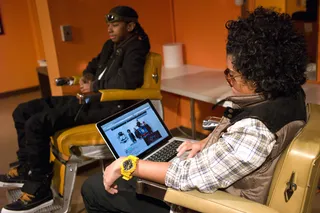 Chatting with the Fans\r - Princeton of Mindless Behavior chats on mindlessbehavior.com backstage at BET's 106 and Park (Photo: John Ricard/BET)