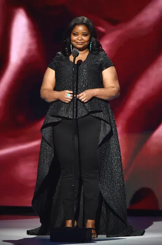 Actress Octavia Spencer. - (Photo by Aaron J. Thornton/Getty Images for BET)