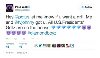 @paulwallbaby - (Photo: Paul Wall via Twitter)&nbsp;