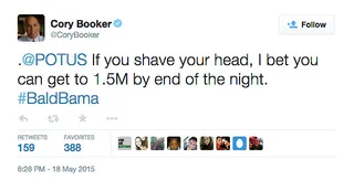 @CoryBooker - (Photo: Cory Booker via Twitter)