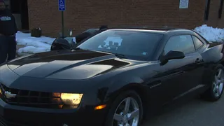 Cruising 'Round With All the Woes - That moment when Tre saw his all-black b-day car.   (Photo: BET)