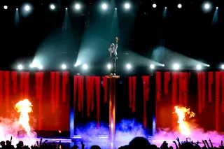 Meek Mill Featuring A$AP Ferg and Big Sean - "B Boy" - Meek's got the flames to get the twerk show started.(Photo: Mark Davis/BET/Getty Images for BET)