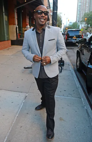 2 Legit 2 Quit - Legendary rapper MC Hammer is one happy dapper gent as he leaves his hotel in New York City.(Photo: Elder Ordonez/INFphoto.com)