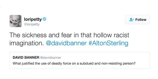 Lori Petty - The Orange Is the New Black actress co-signed David Banner.(Photo: Lori Petty via Twitter)