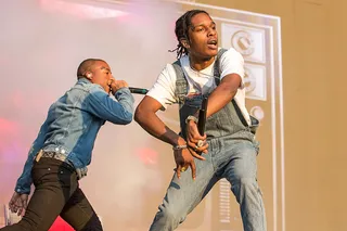 Texas Turn Up - Rapper A$AP Rocky performs on stage during weekend two of the Austin City Limits Music Festival at Zilker Park in Texas.(Photo: Rick Kern/WireImage)