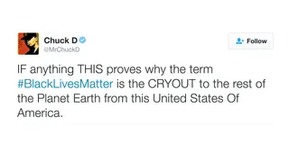 Chuck D - The underlying truth.(Photo: Chuck D via Twitter)