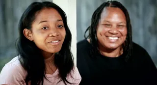 Staying Connected - Officer Morgan and her mother speak to her sister "every morning and every night of every day."  (Photo: BET)