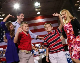 Family Man - Ryan and wife Janna are the parents of&nbsp;sons Charles and Samuel and daughter Elizabeth. Janna is a former Capitol Hill staffer and lobbyist who hails from an Oklahoma family with strong Democratic ties.  (Photo: Justin Sullivan/Getty Images)