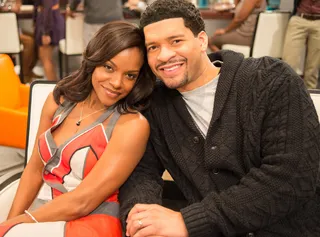 Nadine Ellis and Bert Belasco - Bert Belasco and Nadine Ellis are on-screen lovers Stacy Lawrence and Charles Whitmore on Let's Stay Together. She may not be a doctor but she plays one on TV. (Photo: RonReaco Lee/BET)