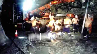 Miners Fired for Harlem Shake - Nearly 15 miners in Australia were fired after filming their own version of the Harlem Shake meme underground and posting the video online. (Photo: YouTube via Seano2101)