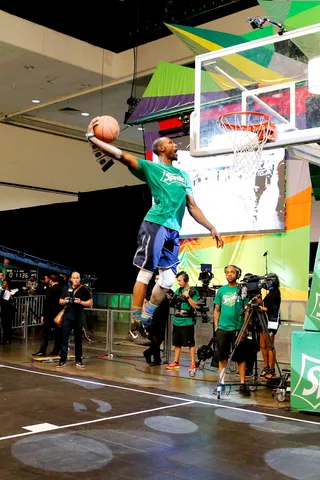 Did You See That Dunk Contest? - Brandon Lacue has some serious hops!(Photo: Rich Polk/BET/Getty Images for BET)&nbsp;