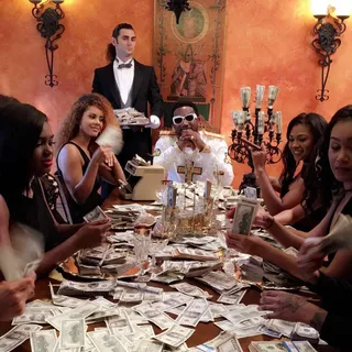 Dinner Is Served - It's not like Gucci Mane is trying to compete with DJ Khaled on who can spend the most money on a video shoot or anything.(Photo: Gucci Mane via Instagram)