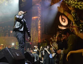 Dr. Dre  - We don’t think anyone will soon forget about Dre after his killer performance with Eminem (not pictured) at the Beats by Dre party.  (Photo: Frazer Harrison/WireImage)