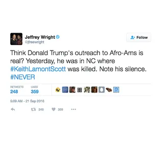 Jeffrey Wright - (Photo: Jeffrey Wright via Twitter)