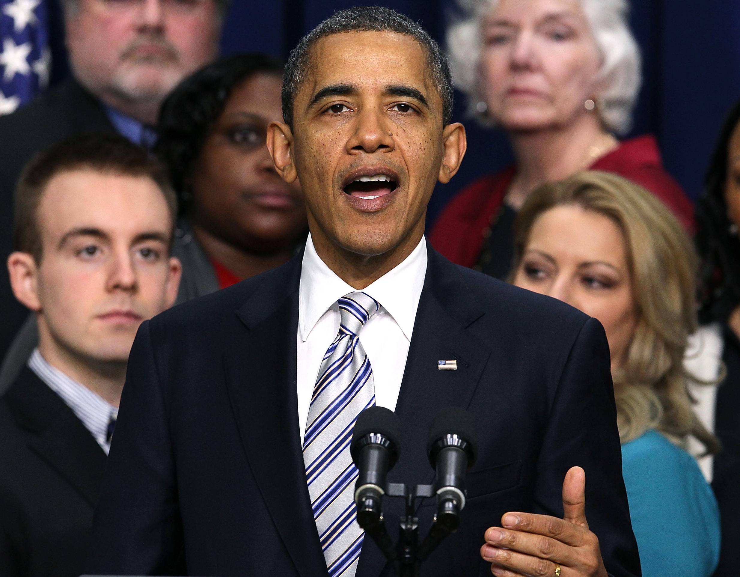 Barack Obama - “Don’t stop here. Keep going,” said President Obama at a White House event celebrating the passage of the tax cuts. “This may be an election year, but the American people have no patience for gridlock.&quot;(Photo: Mark Wilson/Getty Images)