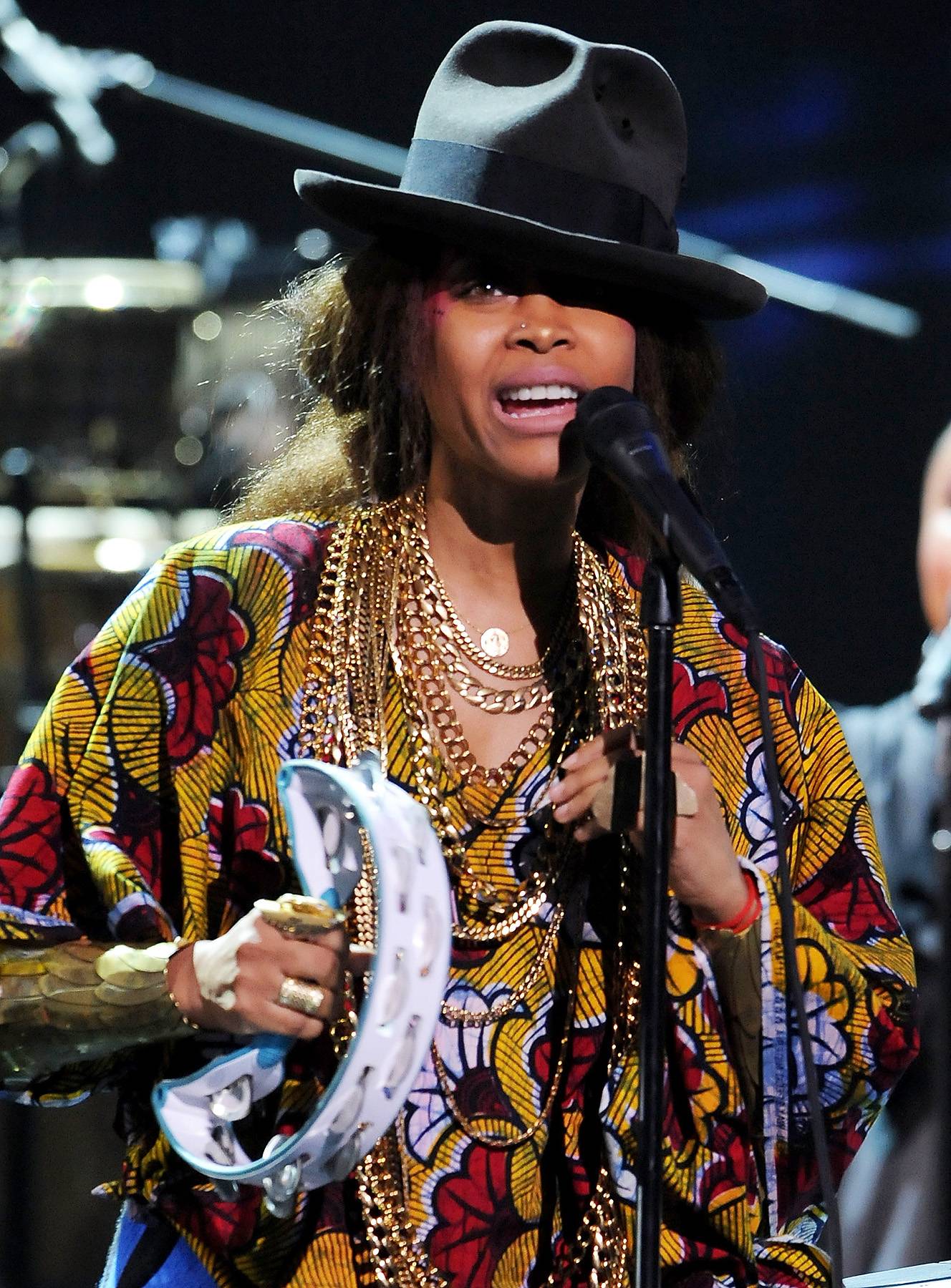 Erykah Badu (@fatbellybella) - TWEET: &quot;When shooting a vid there is always proper protocol. Was not followed by Wayne. He wanted pub bad. Mislead me. Very abusive with his power.&quot;   Erykah Badu goes on a Twitter tirade against Wayne Coyne, The Flaming Lips front man who released an unedited video featuring nude and sexually suggestive images of Badu and her sister.(Photo: Valerie Macon/Getty Images)