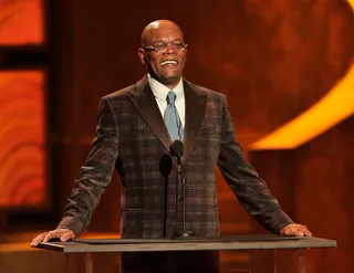 Samuel L. Jackson - Samuel L. Jackson presented the Vanguard Award to pioneering filmmaker George Lucas. (Photo: Goodloe/PictureGroup)