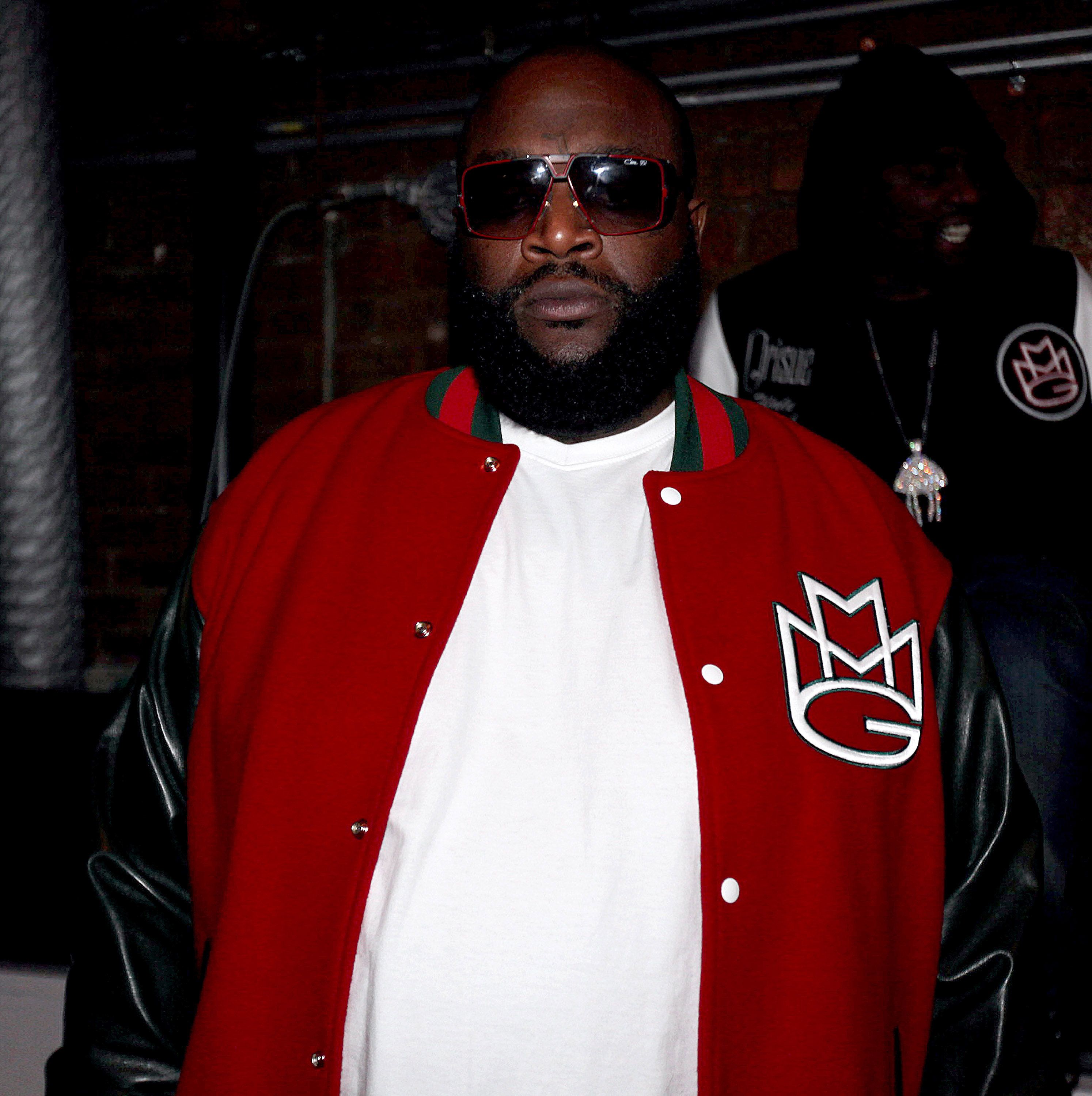 Rick Ross (@rickyrozay) - The "bawse" is hard at work in the studio gearing up for his next album.TWEET: "Just laid a big record in a small studio.. in New Orleans w/ @therealdjkhaled."(Photo: Shareif Ziyadat/PictureGroup)