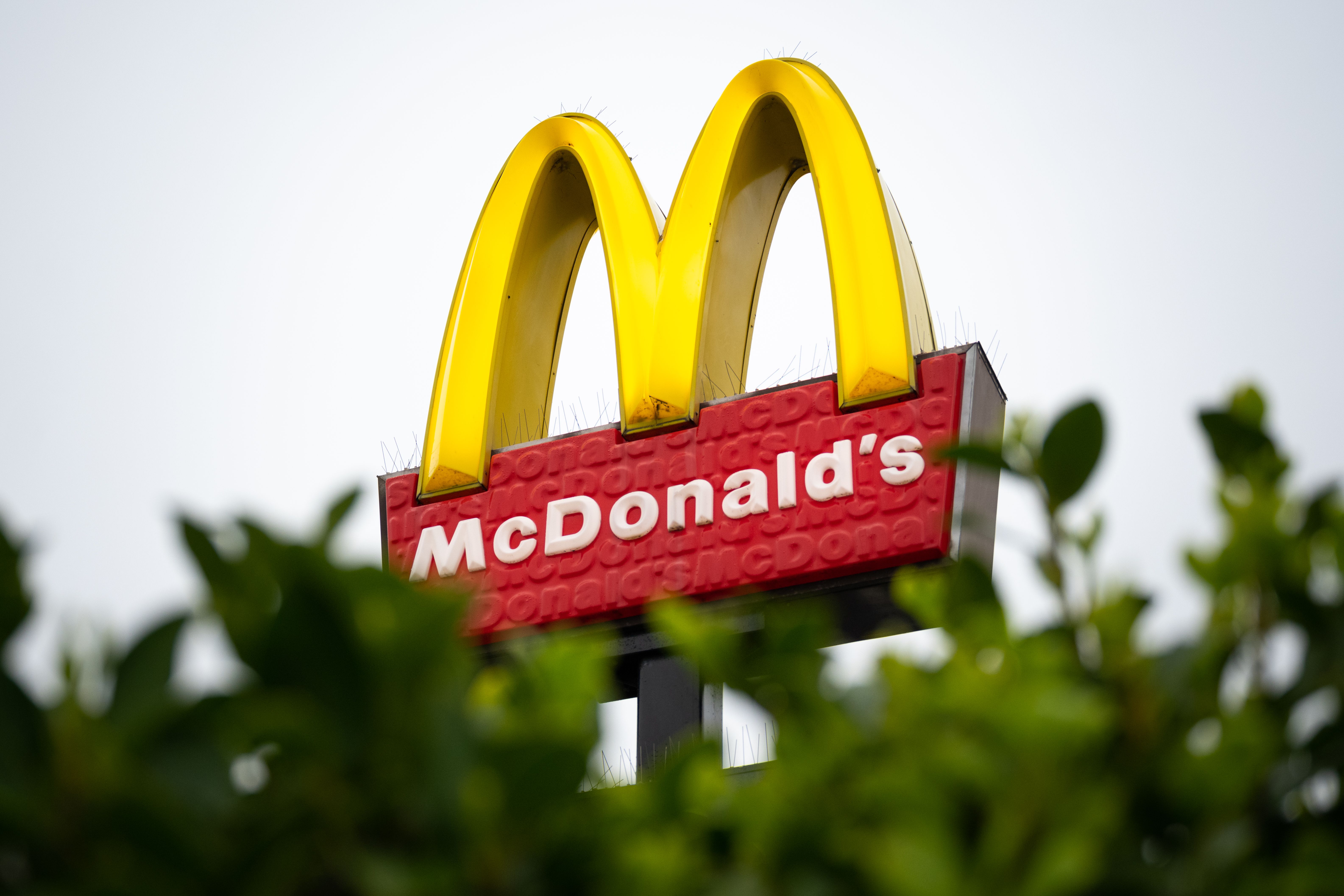CARDIFF, UNITED KINGDOM - MARCH 18: A close-up of a Mcdonald's fast food restaurant sign on March 18, 2020 in Cardiff, United Kingdom. (Photo by Matthew Horwood/Getty Images)