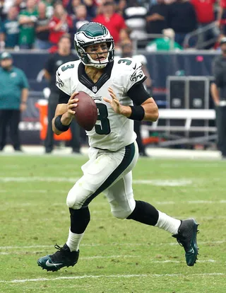 Mark SanchezSigned With: Philadelphia EaglesPrevious Team: Philadelphia Eagles - Mark Sanchez found a home in Philadelphia last season and the Eagles were evidently pleased with the quarterback. They re-signed him to a two-year deal worth a maximum of $16 million.&nbsp;(Photo: Bob Levey/Getty Images)