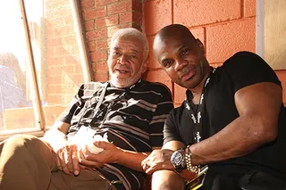 Relaxing Backstage - Kirk Franklin&nbsp;chatted it up backstage at the musical event.(Photo: Johnny Nunez/BET)