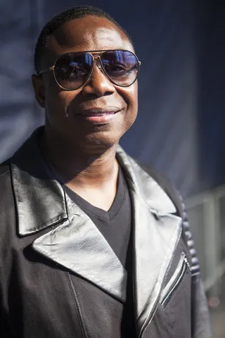 A Fresh Take - Beat box pro&nbsp;Doug E. Fresh&nbsp;was all smiles at the concert.(Photo: Ty Wright/BET)