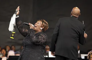 Legendary - The legendary&nbsp;Tremaine Hawkins&nbsp;blessed the audience on this Sunday with her classic &quot;Goin' Up Yonder.&quot;(Photo: Ty Wright/BET)