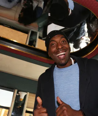 Thumbs Up - John Salley is clearly happy to be a part of the Celebrity Bus Ride to Selma to commemorate the 50th anniversary of the historic march. &nbsp;(Photo: Johnny Nunez/ BET)