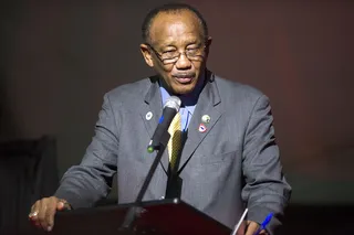 A Look Back - Selma mayor George Evans speaks to the crowd at a momentous occasion.&nbsp;(Photo: Ty Wright for BET)